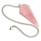 Rose Quartz Point Pendulum - Dowser - MystiqHouse
