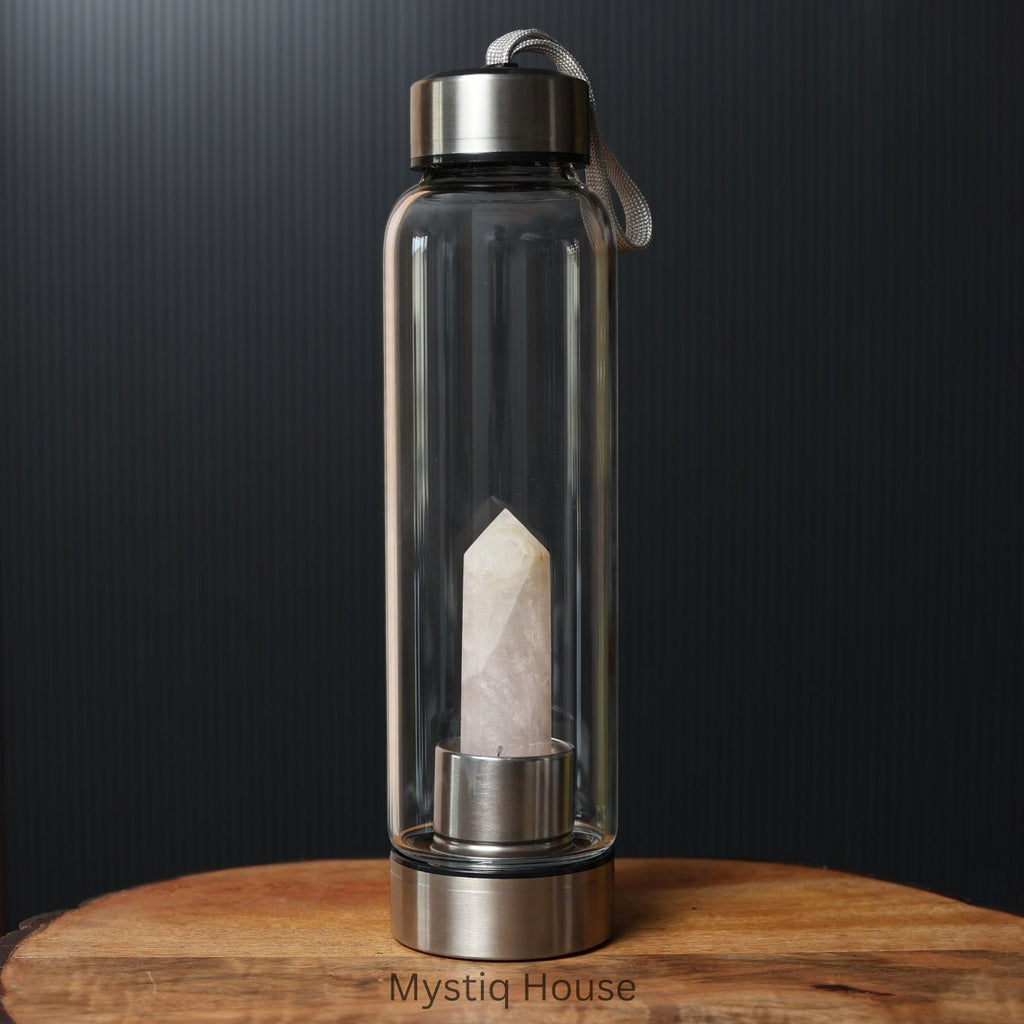 Rose Quartz Water Bottle - MystiqHouse