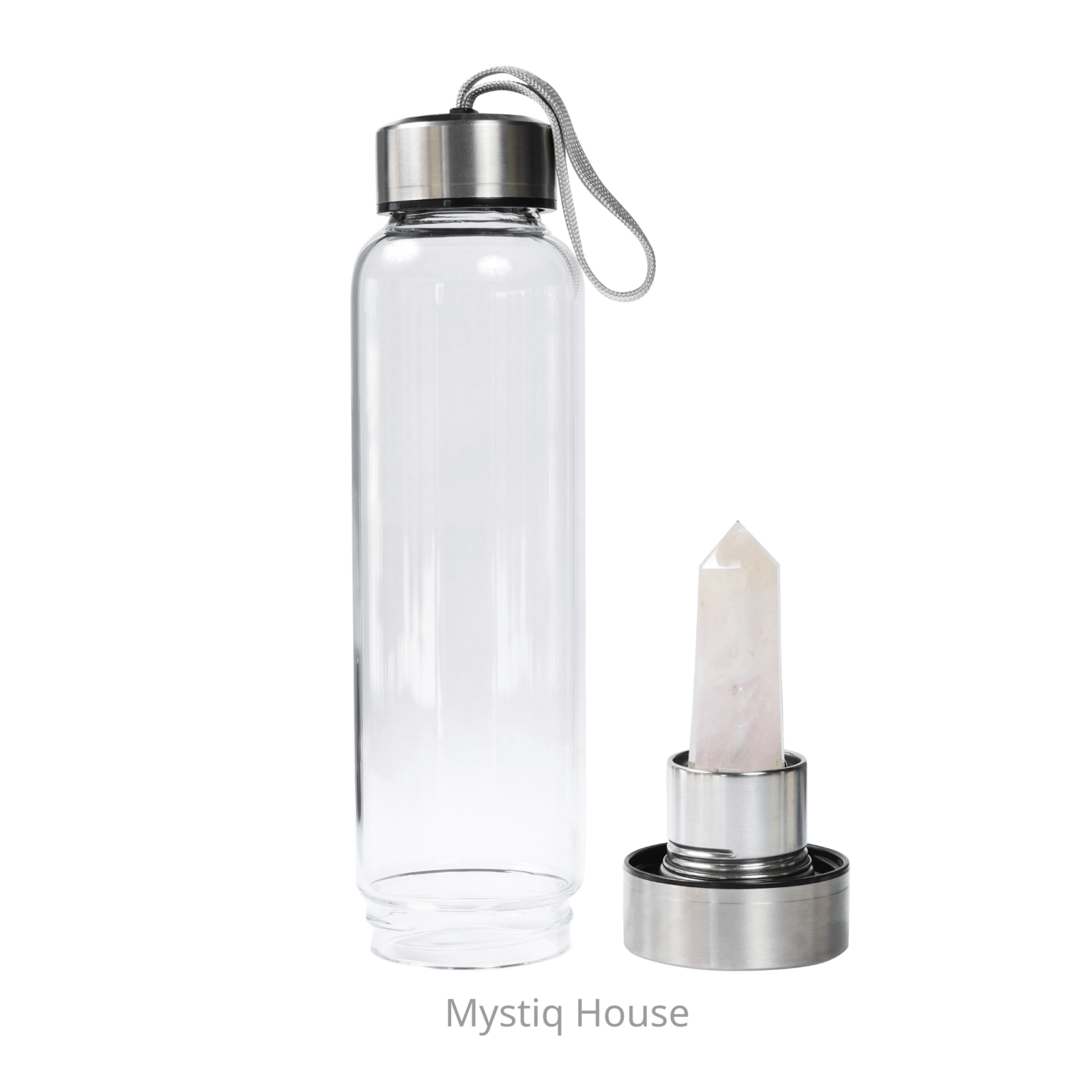 Rose Quartz Water Bottle - MystiqHouse