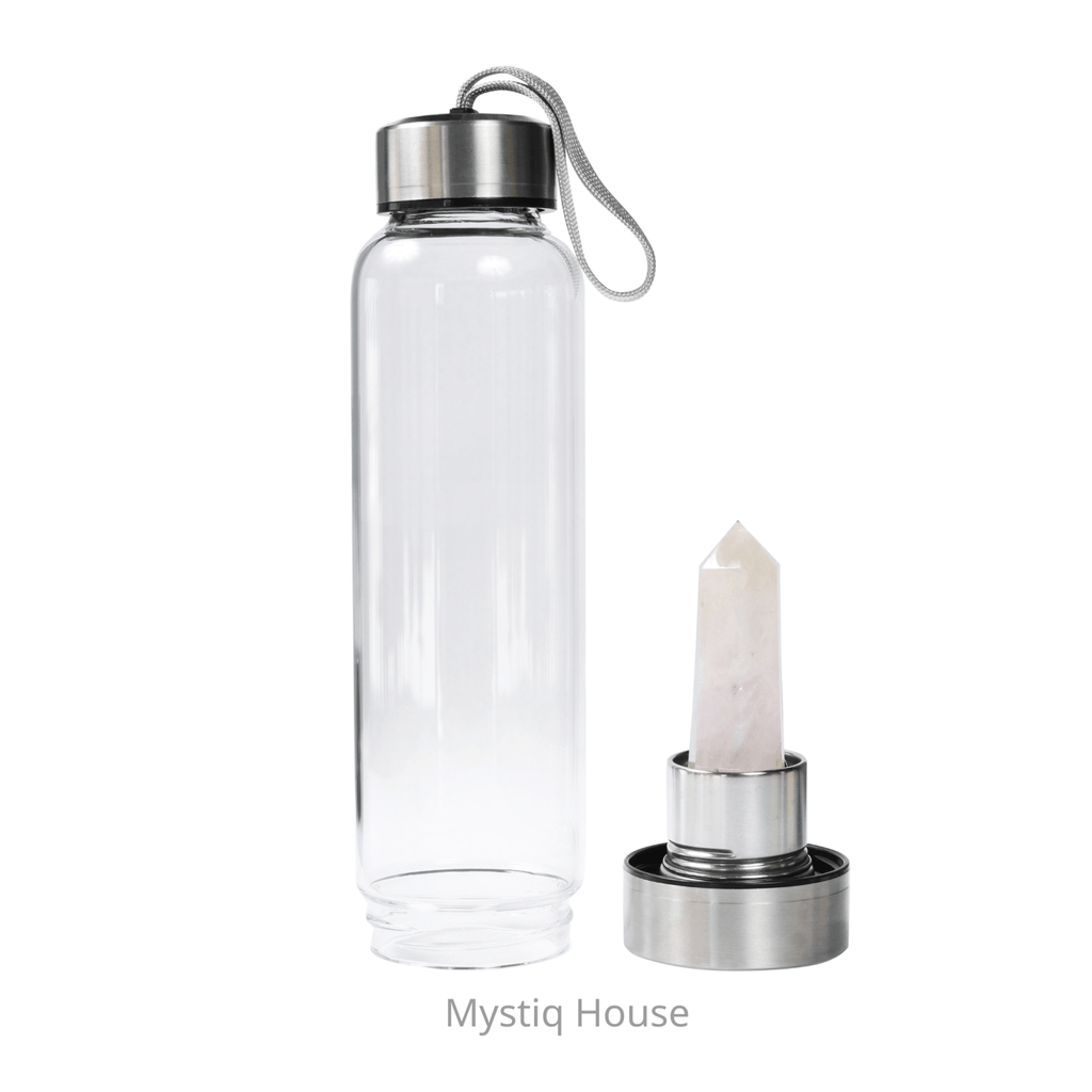 Rose Quartz Water Bottle - MystiqHouse