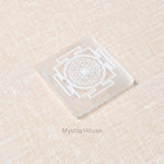 Shree Yantra Square Selenite Charging Plate - MystiqHouse