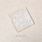 Shree Yantra Square Selenite Charging Plate - MystiqHouse