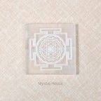 Shree Yantra Square Selenite Charging Plate - MystiqHouse