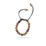 Tiger Eye Adjustable 8mm Bracelet - MystiqHouse