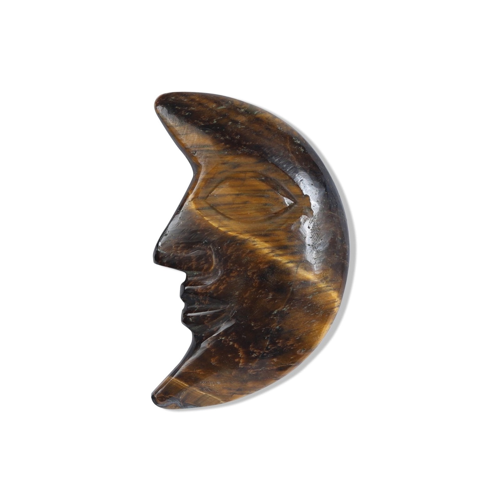 Tiger Eye Moon Cabochon - MystiqHouse