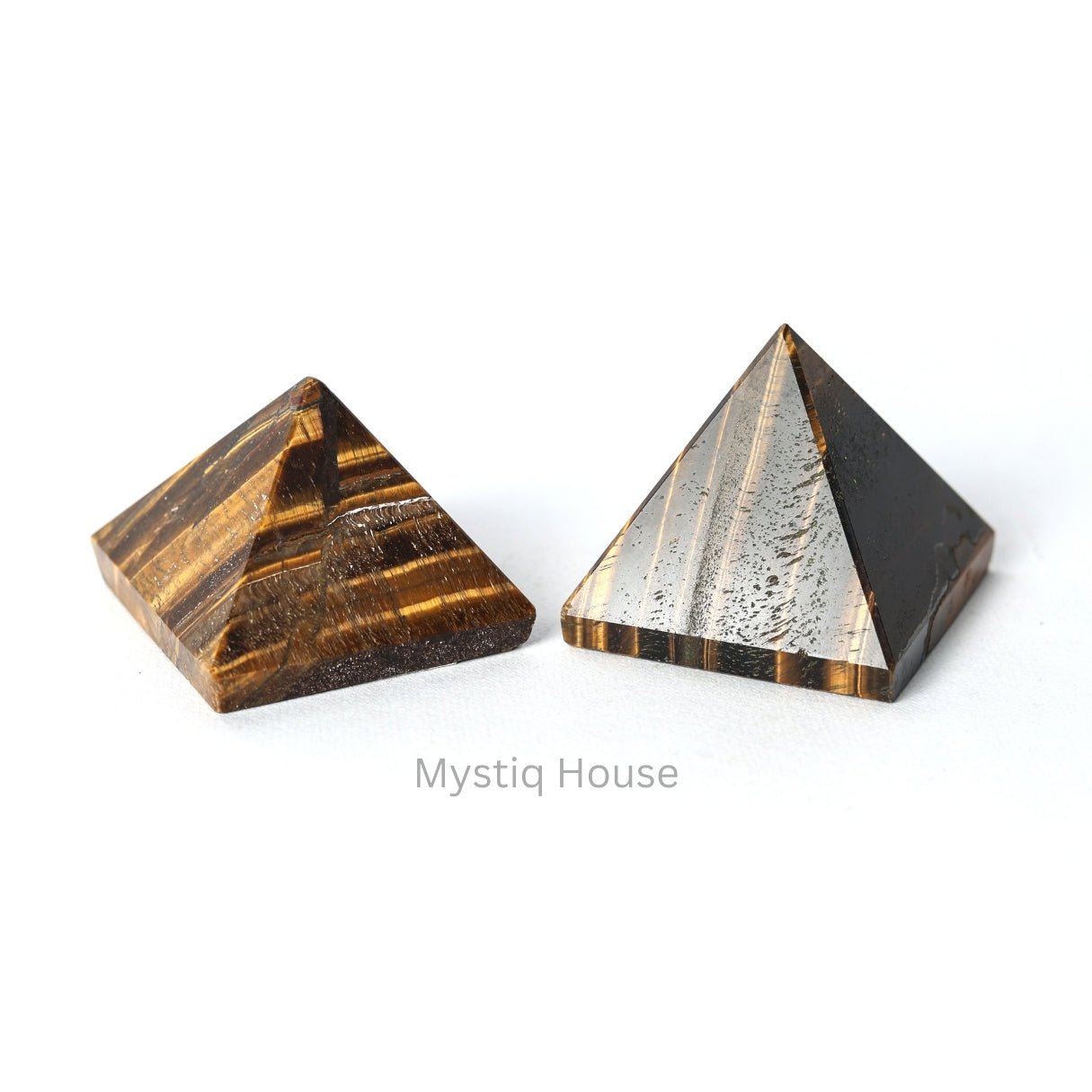 Tiger Eye Stone Pyramid - MystiqHouse