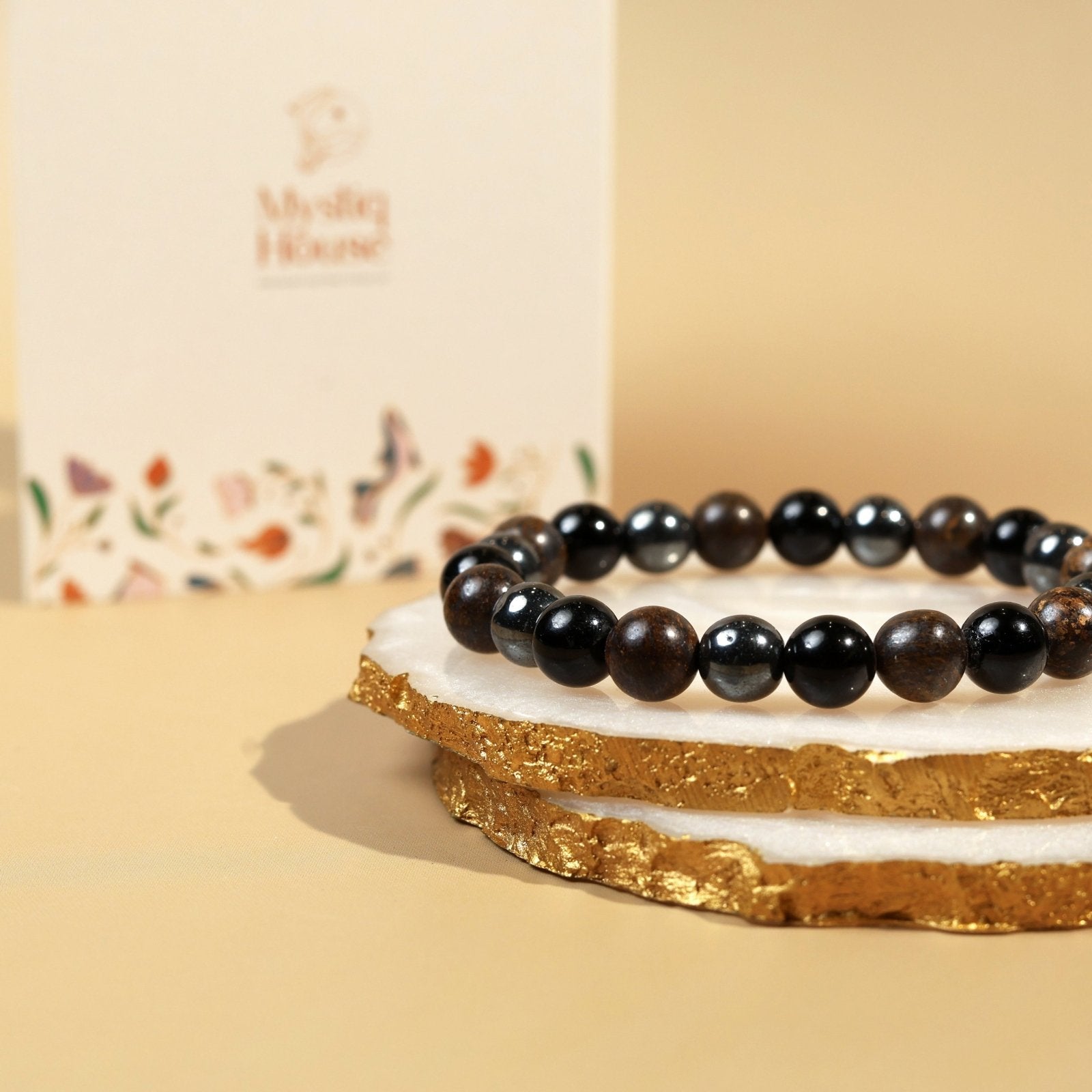 Triple Protection Bronzite 8mm Bracelet - MystiqHouse